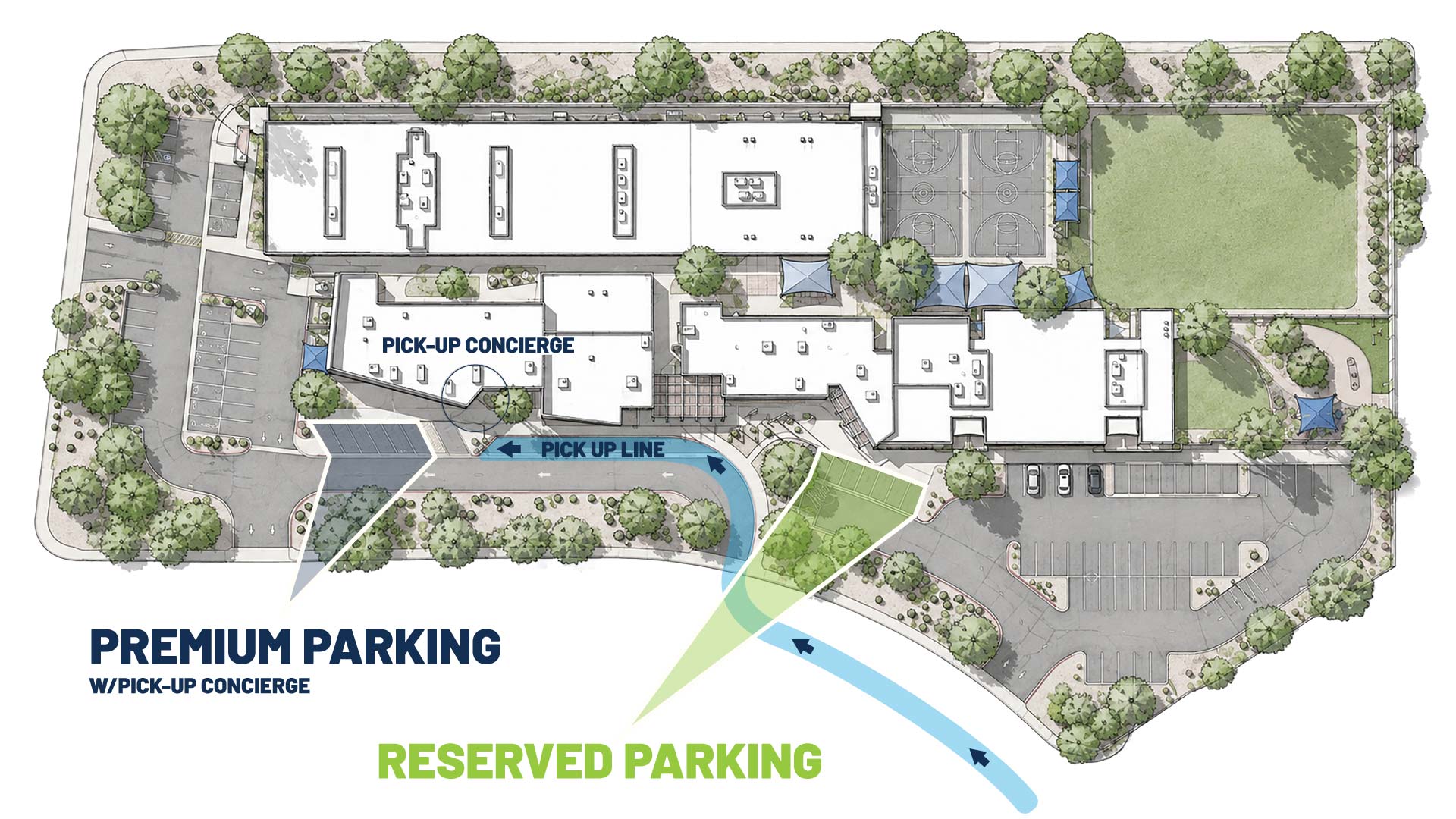 Summit Reserved Parking Map