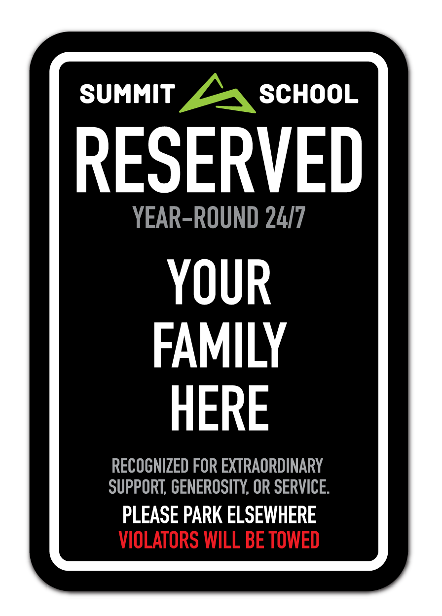 Premium Parking Sign