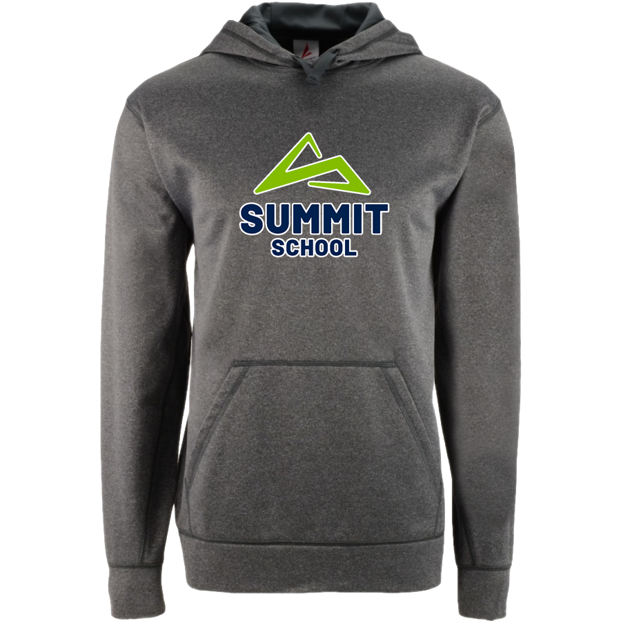 summit-school-spirit-wear-hoodie Gray Summit School logo hoodie